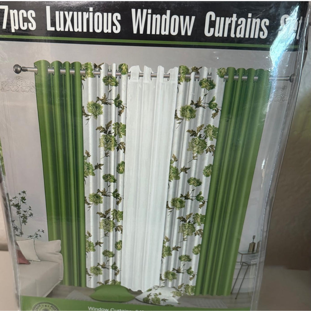 Elysian Elegance 7-Piece Curtain Set