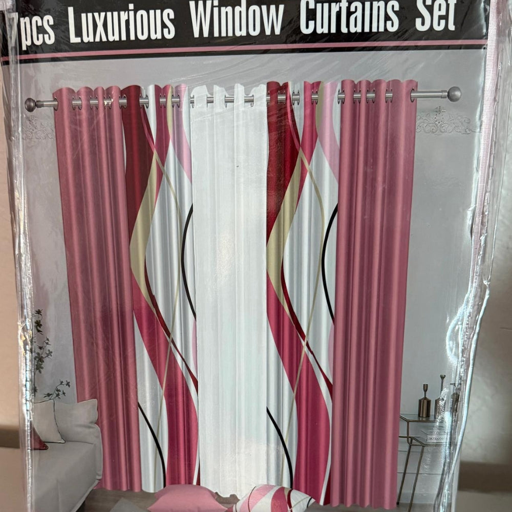 Elysian Elegance 7-Piece Curtain Set